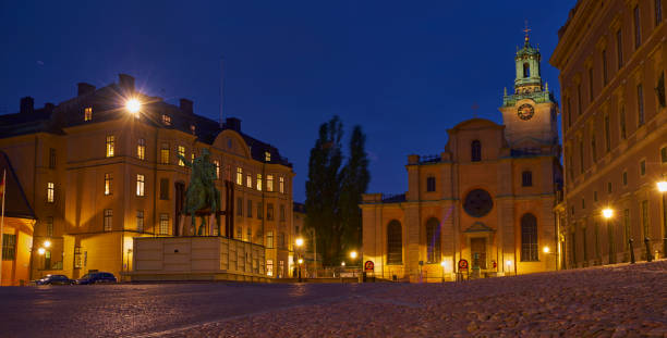le palais de stockholm - stadsholmen photos et images de collection