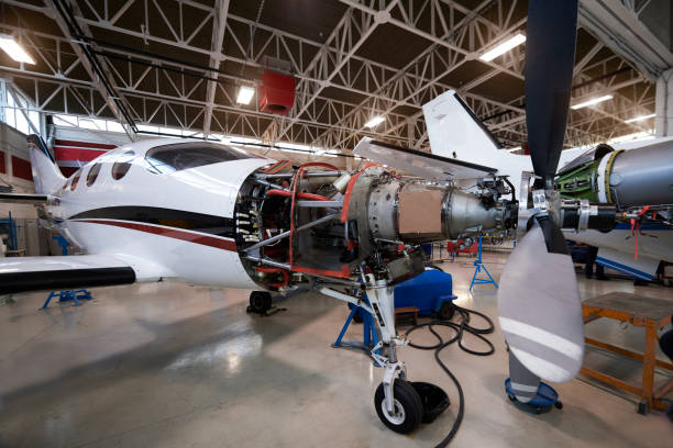 istock Aircraft in the hangar 936038578