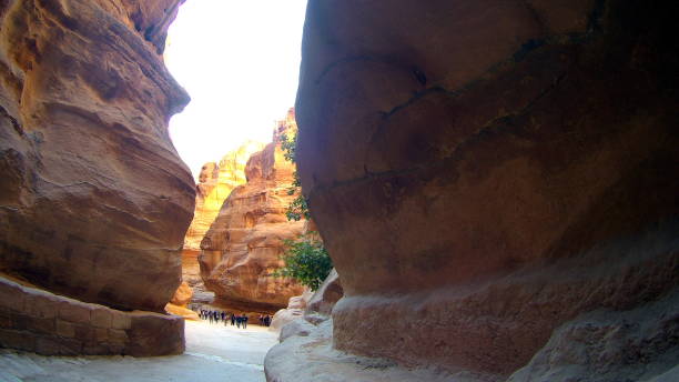 istock Long curved yellow bent narrow canyon 936052126