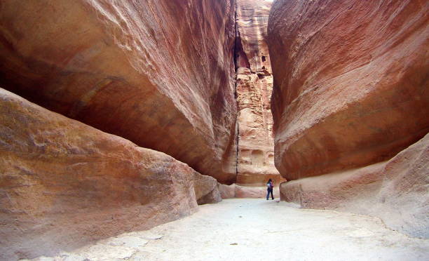 istock Long curved yellow bent narrow canyon 936056324
