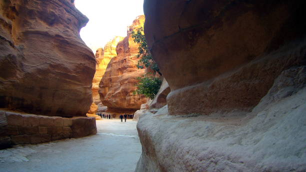 istock Long curved yellow bent narrow canyon 936077648