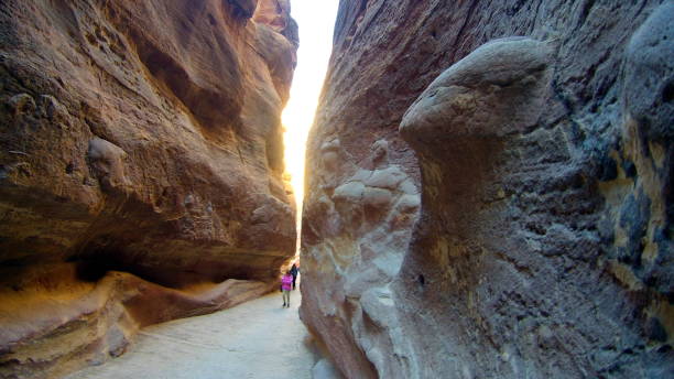 istock Long curved yellow bent narrow canyon 936078426