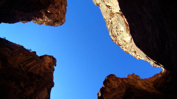 istock Long curved yellow bent narrow canyon 936078528