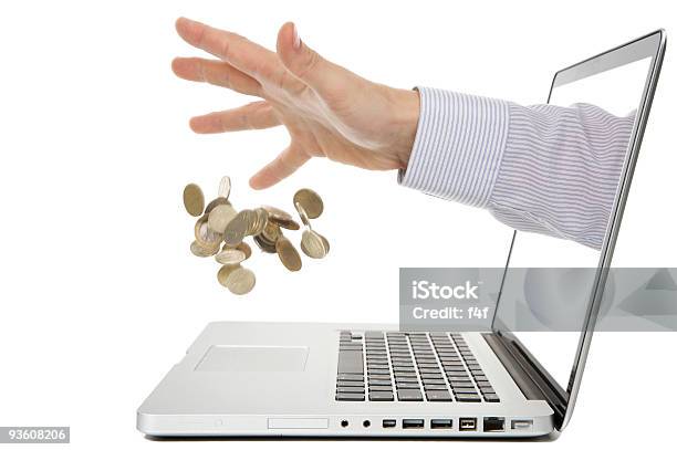Emoney Stock Photo - Download Image Now - Coin, Color Image, Computer