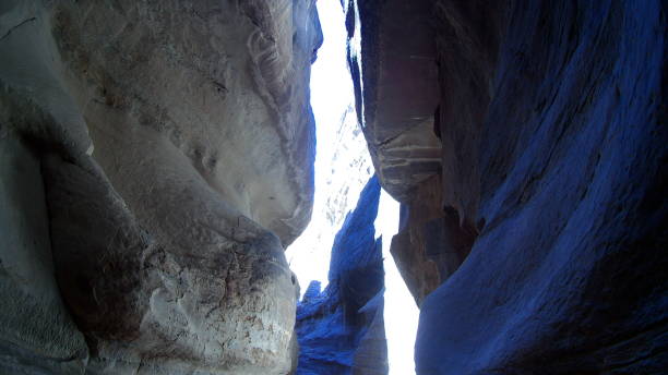 istock Long curved yellow bent narrow canyon 936087412