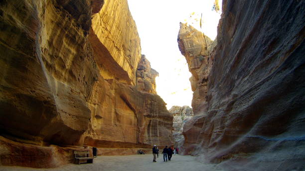 istock Long curved yellow bent narrow canyon 936087736