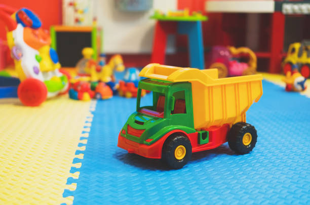 istock Empty children's playroom with different toys. 936098150