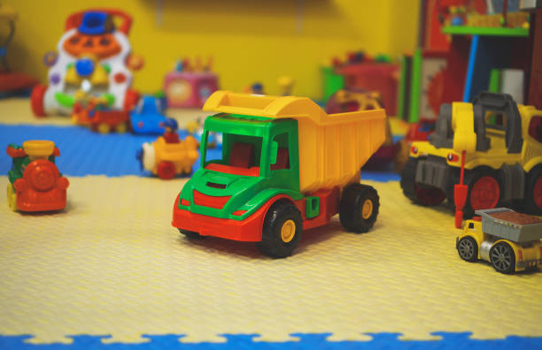 istock Empty children's playroom with different toys. 936098160