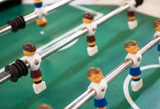 istock Table football game in kids playroom. 936098230