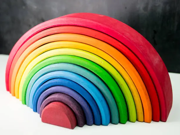 wooden toys, childrens rainbow, rainbow,  chalkboard, rainbow toy