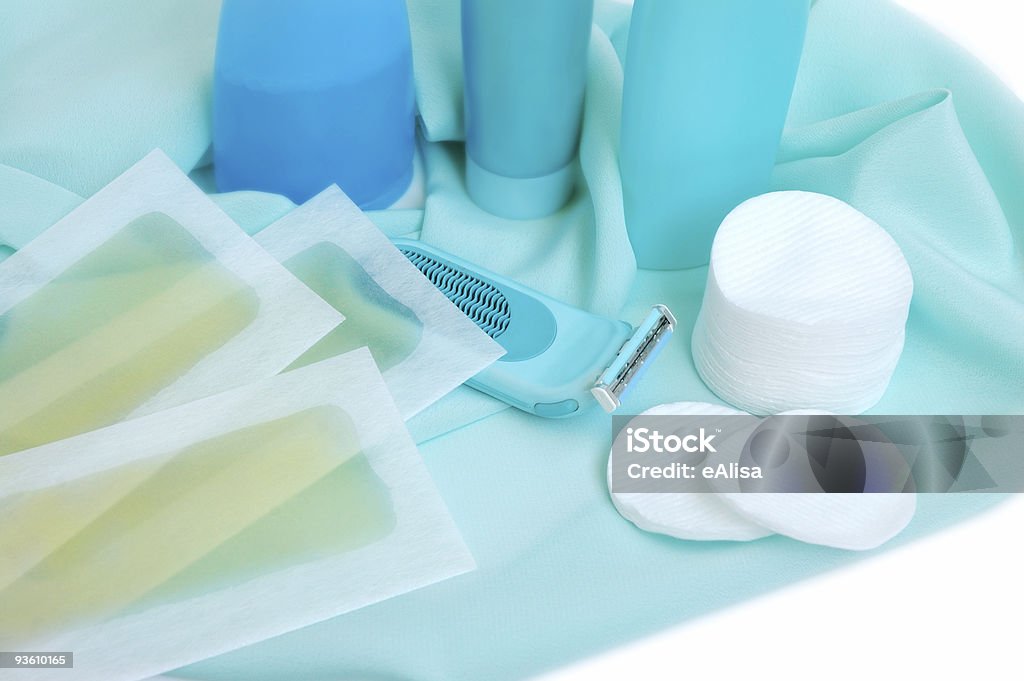 Items for cleanliness and hair-removing  Beauty Product Stock Photo