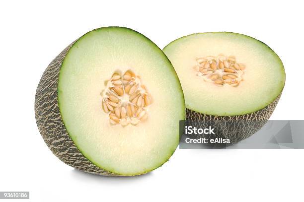 Melone Di Cantalupo - Fotografie stock e altre immagini di Alimentazione sana - Alimentazione sana, Arancione, Bianco