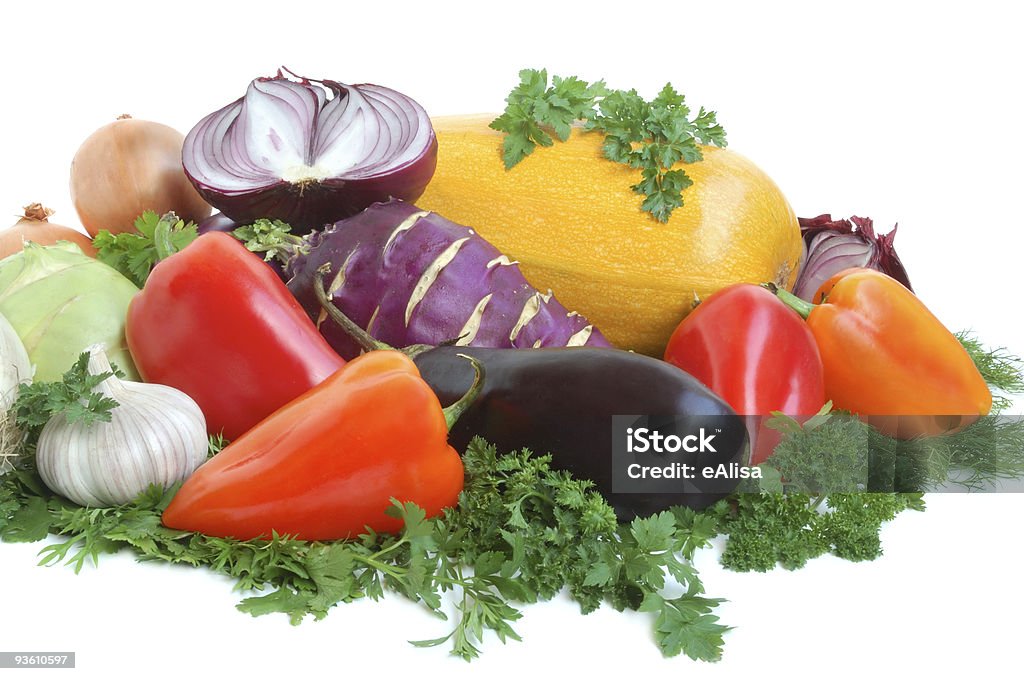 Verduras frescas, sabrosos - Foto de stock de Ajo libre de derechos