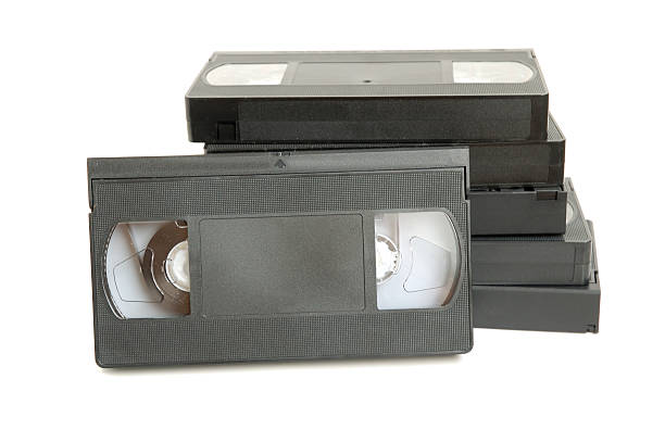 istock Group of video cassette 93610745
