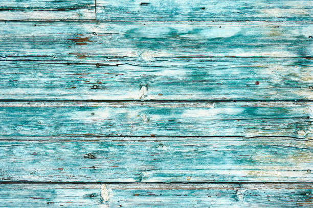 istock Old wooden background colored blue paint. 936109124