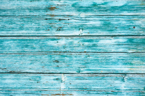istock Old wooden background colored blue paint. 936109492