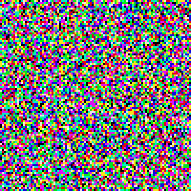 Vector VHS no signal Vector TV VHS noise flickering. Colored grainy tileable noise effect of no signal. old-tv-set-console stock illustrations