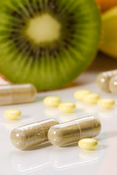 istock Pills or fruits 93612702