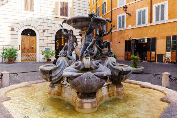 The Turtle Fountain in  Rome, Italy.