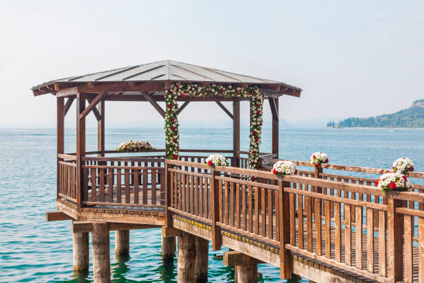 istock pavilion at Lake Garda 936132428