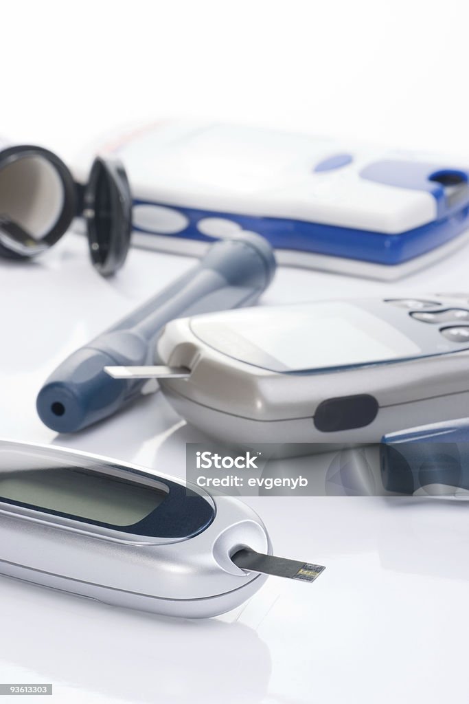 Blut glucose Monitoringsystem - Lizenzfrei Analysieren Stock-Foto