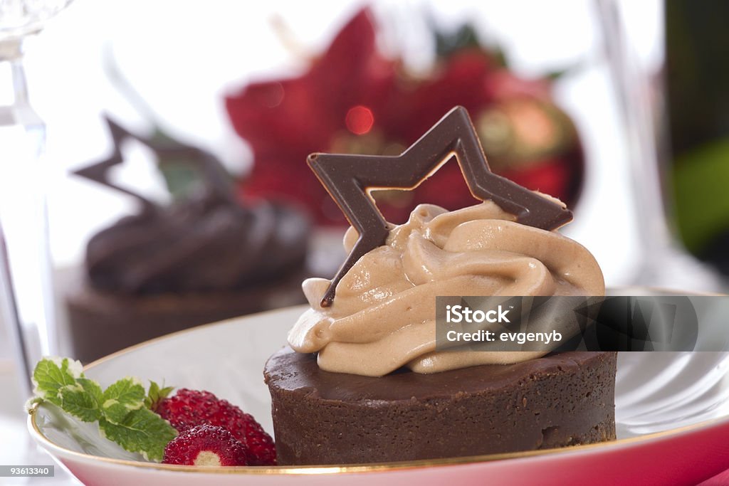 Schokoladen-cheesecake - Lizenzfrei Beere - Obst Stock-Foto