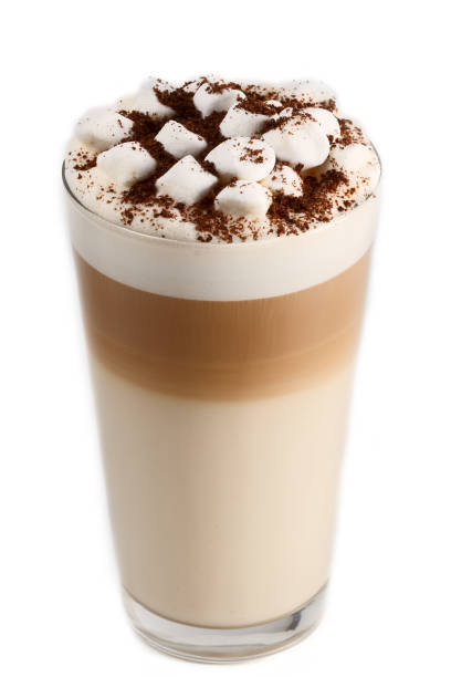 istock cappuccino in a glass with cream and marshmallow 936139576
