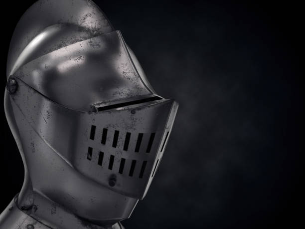istock Illustration of Medieval Knight Armet Helmet 936140020