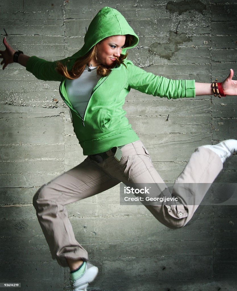 Стильный танец девочка - Стоковые фото Aerobics роялти-фри