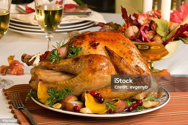 Roasted Turkey Stock Photo - Download Image Now - Celebration, Christmas, Color Image