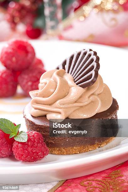 Chocolate Cheesecake Stock Photo - Download Image Now - Baked Pastry Item, Berry Fruit, Cake