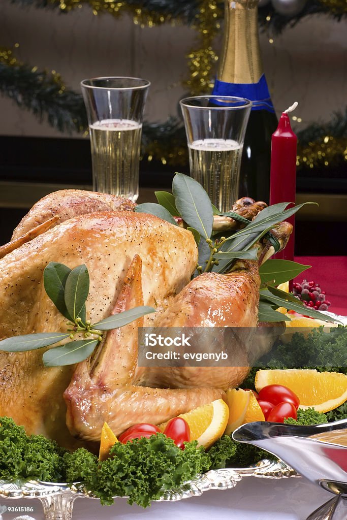 Weihnachten Türkei zu Tisch zu Weihnachten - Lizenzfrei Farbbild Stock-Foto
