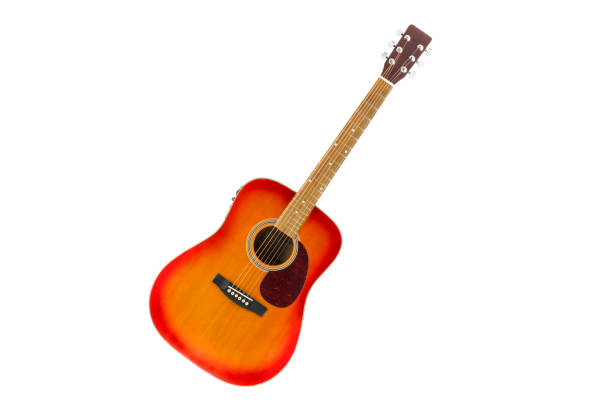 istock cherry sunburst acoustic guitar in white background 936152730