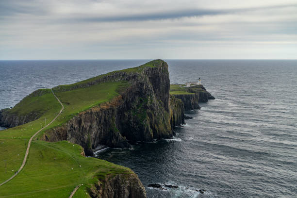 istock Neist Point lighthouse at Isle of Skye, Scottish highland 936155668