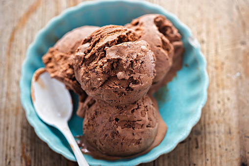 Belgian chocolate ice creams