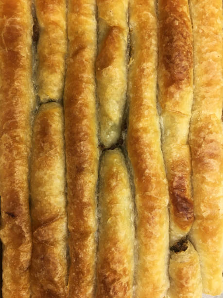 istock Turkish homemade patty/squab pie ( kıymalı borek ) 936156616