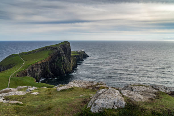 istock Neist Point lighthouse at Isle of Skye, Scottish highland 936156646