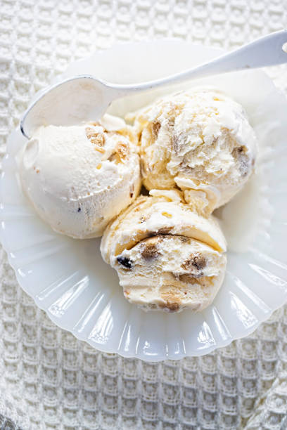 istock Vanilla ice creams with chocolate cookie dough 936156900