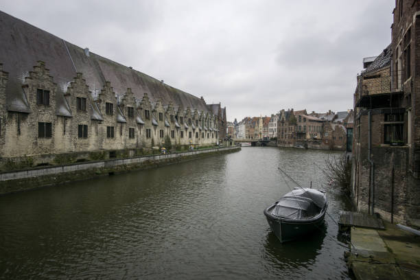 istock Canal ghent meat house 936170876