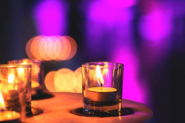 istock Candles in a row in Spa Zone 936171658
