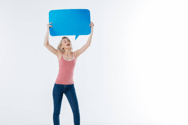 istock Happy nice woman expressing her emotions 936176746