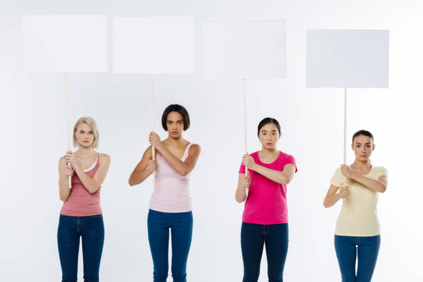 istock Smart attractive women being serious 936182224