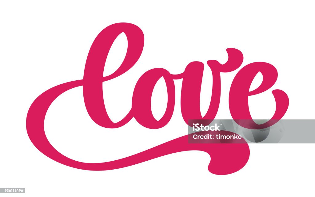 Love greeting card design with stylish red text for Happy Valentines Day celebration. lettering quote. Vector vintage text, lettering phrase. Isolated on white background Love greeting card design with stylish red text for Happy Valentines Day celebration. lettering quote. Vector vintage text, lettering phrase. Isolated on white background. Art Deco stock vector