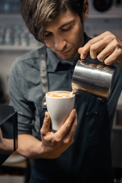 Barista Cafe Making Coffee Preparation Service Concept