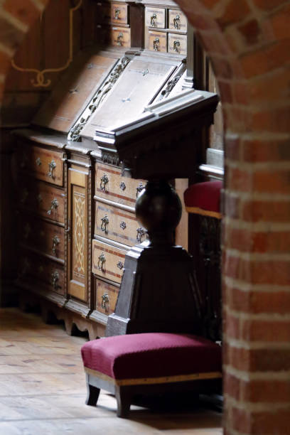 istock Interior of the old ancient church 936193672