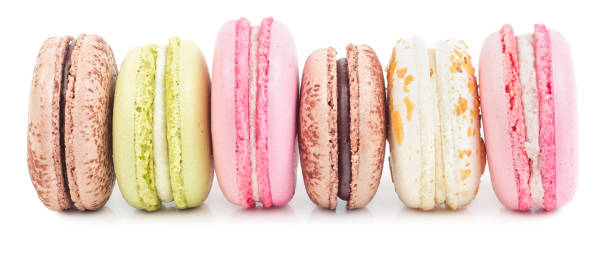 istock French sweet cookies macaroons in row 936194658