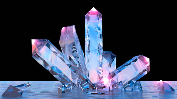 istock Mineral formation, minerals, quartz, gems, diamonds 936199256