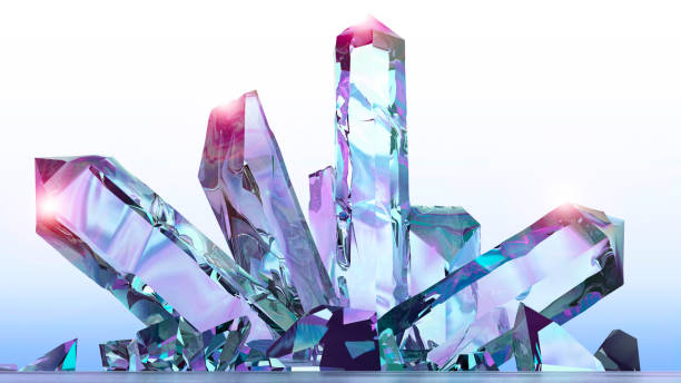 istock Mineral formation, minerals, quartz, gems, diamonds 936199302
