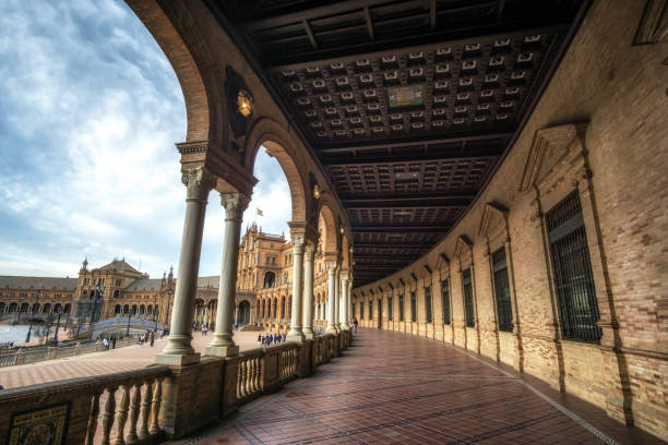 istock Seville Spanish Plaza corridors 936207336