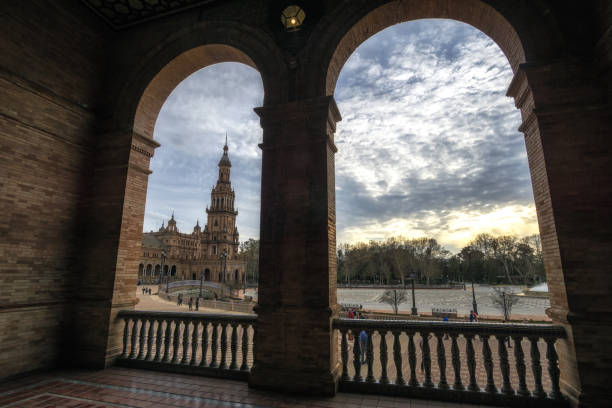 istock Seville Spanish Plaza corridors 936210280